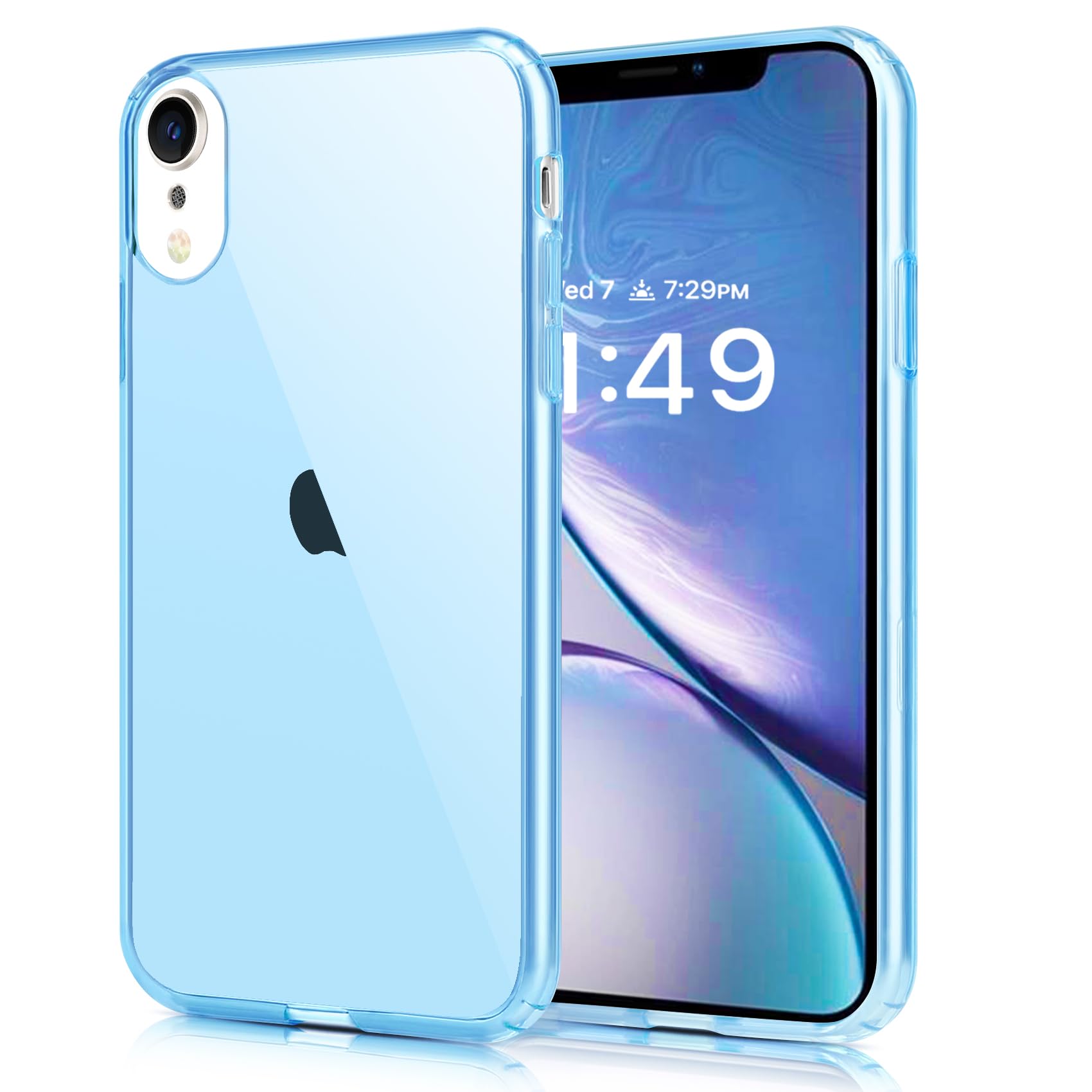 Apple iPhone XR ブルー 本体　＋画像のiPhoneケース付き Amazon | 【整備済み品】 Apple iPhone XR 64GB ブルー SIMフリー